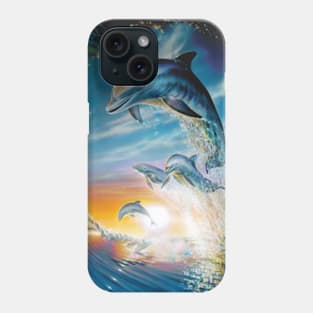 Happy Dolphin Family Phone Case