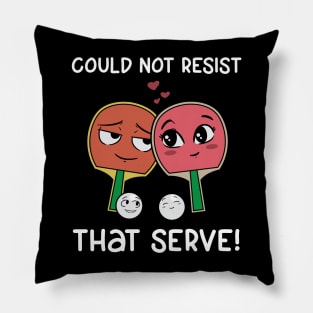 Ping Pong Table Tennis Tabletennis Couple Anniversary Gift Pillow