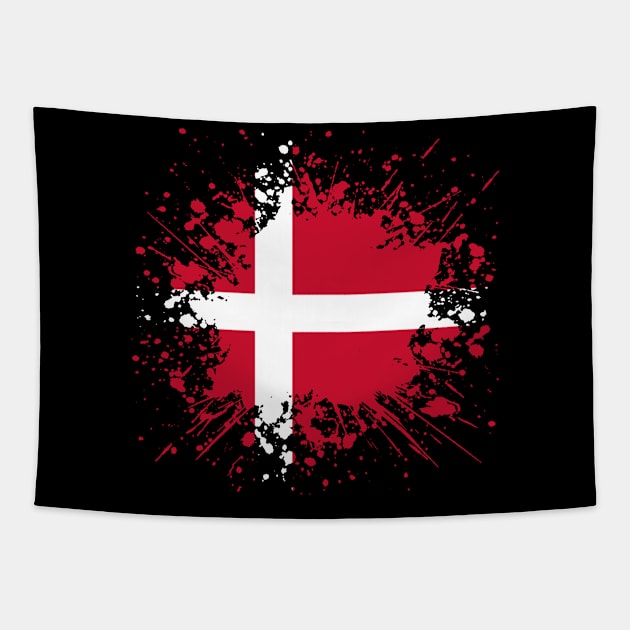 Denmark Flag Country Danes Family Heritage Denmark Tapestry by Boneworkshop