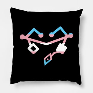 Trans Pride Heart Pillow