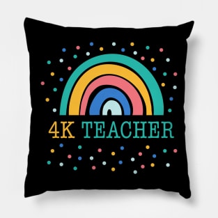 4k teacher shirt kindergarten teacher 4k teacher gift Pillow