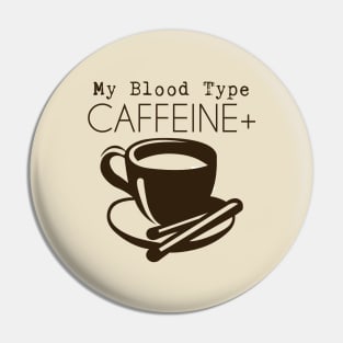 Caffeine + Brown Pin