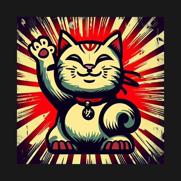 Lucky Waving Cat by Pickledjo