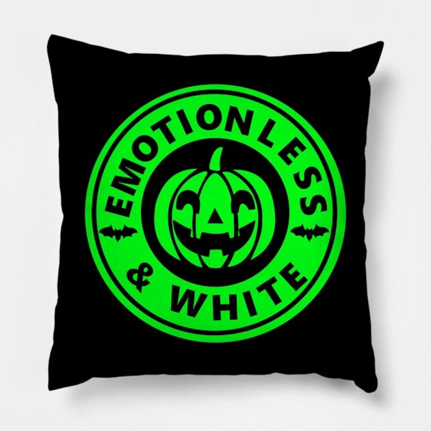 Emotionless and White Green Pillow by Injustice