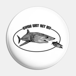 Shark fishing Pin