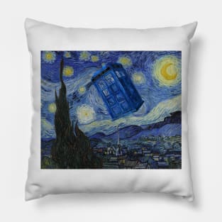 Starry Night Tardis Pillow