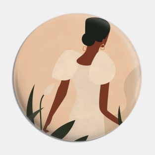 Woman Illustration, Minimalist, Boho Pin