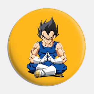 Vegeta Meditation Inner peace fan art Pin