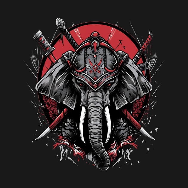 samurai elephant by fancy ghost