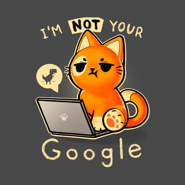 Not your Google - Laptop cat - Angry kitty - error 404 by BlancaVidal