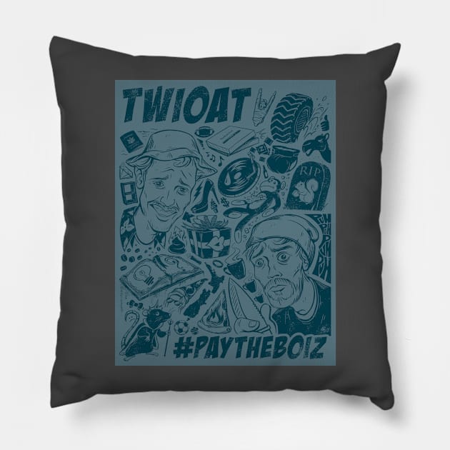 TWIOAT Poster (Cody Forkes) Pillow by Little Empire Podcast