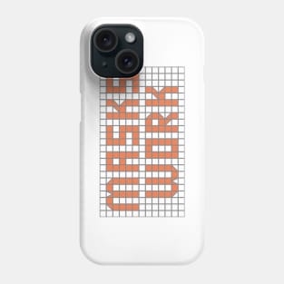 Science: Masks work (orange tile letters) Phone Case