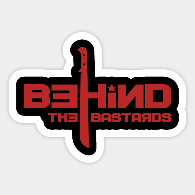 Machete - Red - Behind The Bastards - Sticker