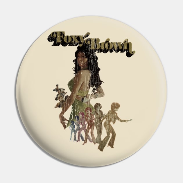 Foxy Brown aesthetic vintage Pin by Setipixel