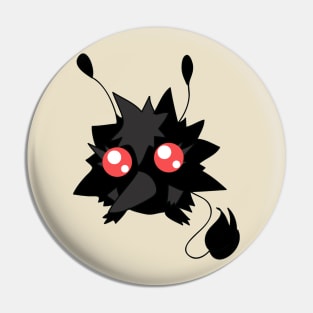 Fluffy Red-eyed Monster Pin