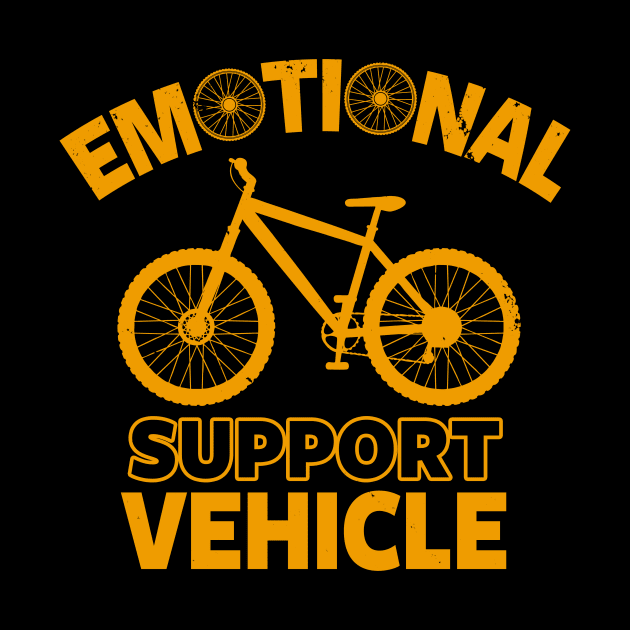 Funny Cycling Meme Emotional Support Animal Bicycle Gift For Cyclist by IloveCycling