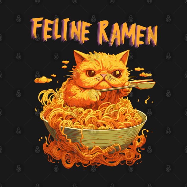 Feline Ramen by OscarVanHendrix