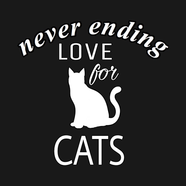 never ending love for cats by artline