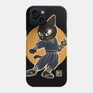 Ninja with the moon Phone Case