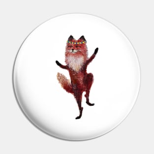 Dancing Fox Pin