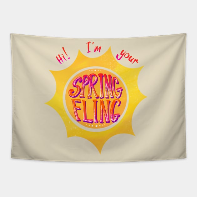 Hi! I’m Your Spring Fling! Tapestry by FindChaos