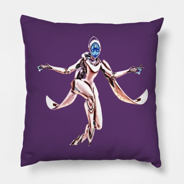 Overwatch Echo Curtsy Pillow by Green_Shirts