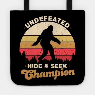 Vintage Undefeated Hide And Seek Champion Shirt Bigfoot 4 Tote