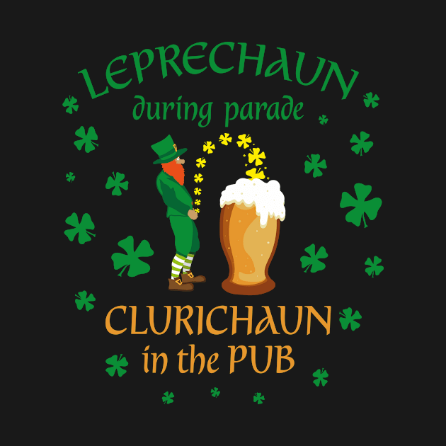 Leprechaun During Parade Clurichaun in the Pub Patrick's Day by Xeire