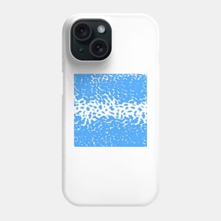 Animal Print Cheetah Blue and White Pattern Phone Case