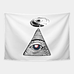 All Seeing Aliens Tapestry