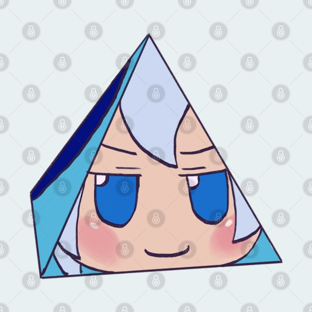 I draw that spinning pyramid cirno fumo plush face / touhou memes by mudwizard