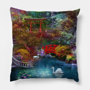 Japanese Garden Pillow