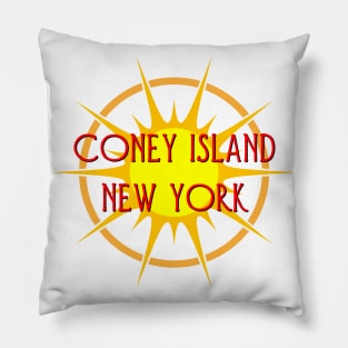 Life's a Beach: Coney Island, New York Pillow