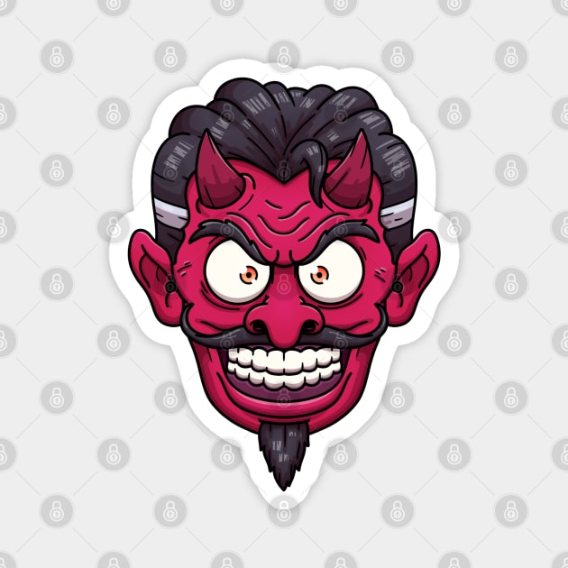Devil Face Magnet by TheMaskedTooner