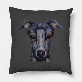 cute greyhound Pillow