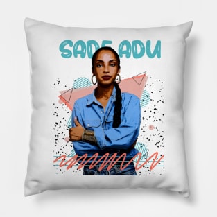 Retro Vintage Sade Adu Fan Art Design Pillow