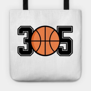 305 Miami Basketball Tote