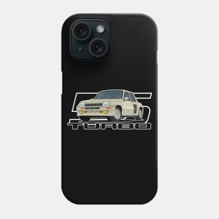 Car 5 Turbo 1980 v2 cream Phone Case