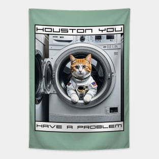 Washing Machine Catspaceship III Tapestry