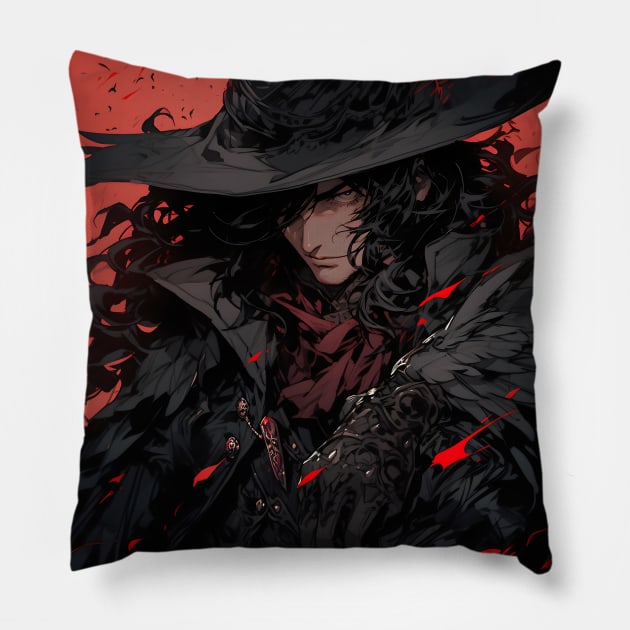 Hunters of the Dark: Explore the Supernatural World with Vampire Hunter D. Illustrations: Bloodlust Pillow by insaneLEDP