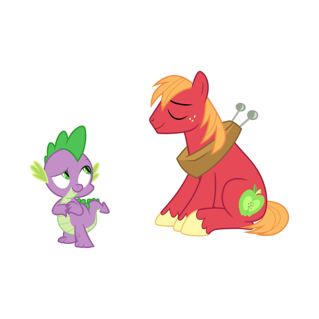 Big Mac and Spike 2 by CloudyGlow