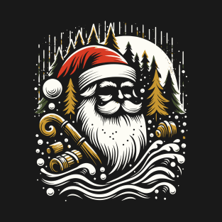 santa christmas t-shirt design T-Shirt