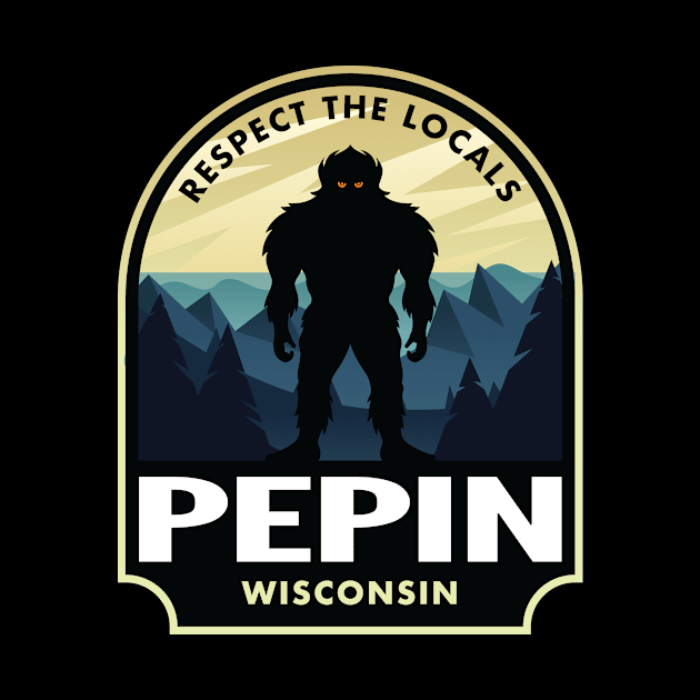 Pepin Wisconsin Bigfoot Sasquatch by HalpinDesign