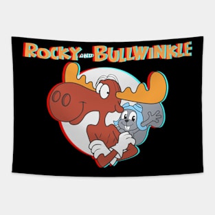 Rocky & Bullwinkle 3D Tapestry