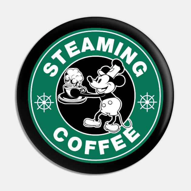 Steaming Coffee Pin by ThisIsFloriduhMan