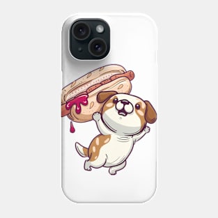 Dog and Hot dog 7105 Phone Case