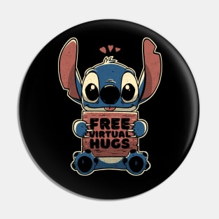 Free Virtual Hugs Pin