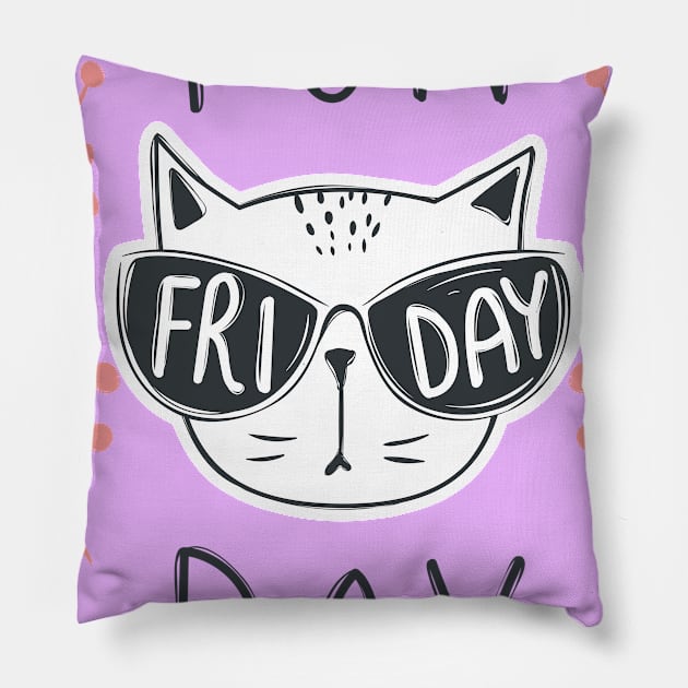 Friday FunDay Pillow by teeprin