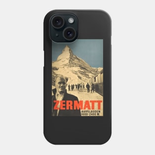 Zermatt, Switzerland,Ski Poster Phone Case