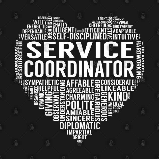 Service Coordinator Heart by LotusTee